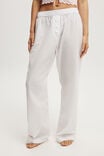 Boyfriend Boxer Pant, TEXTURED WHITE BOWS - alternate image 4