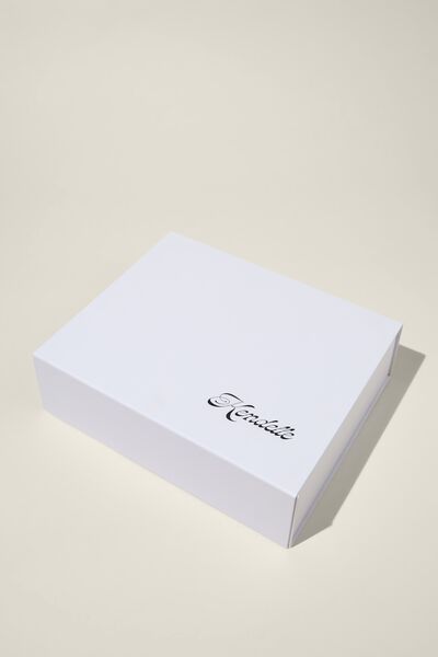 Body Gift Box Personalised, WHITE