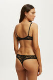 Remi Lace Super Scoop Bralette, BLACK - example image 3