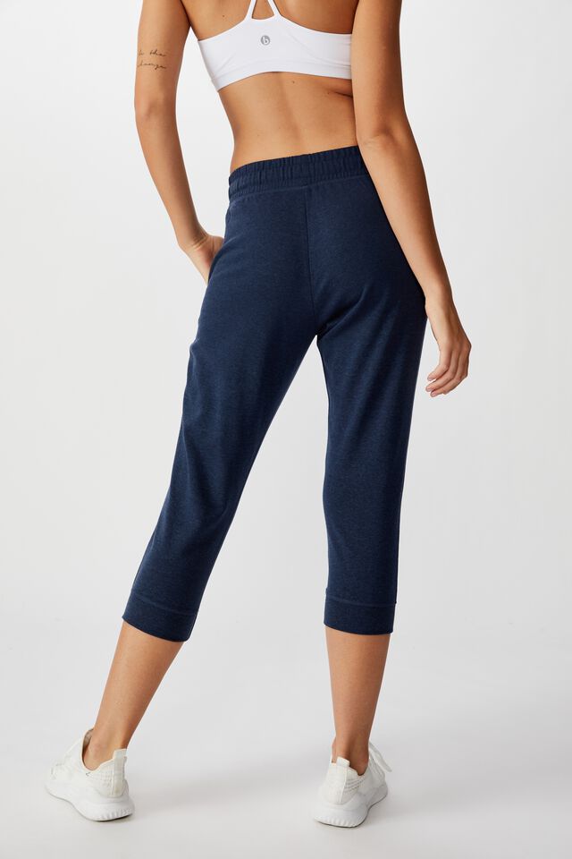 Cropped Gym Track Pants, MIDNIGHT MARLE