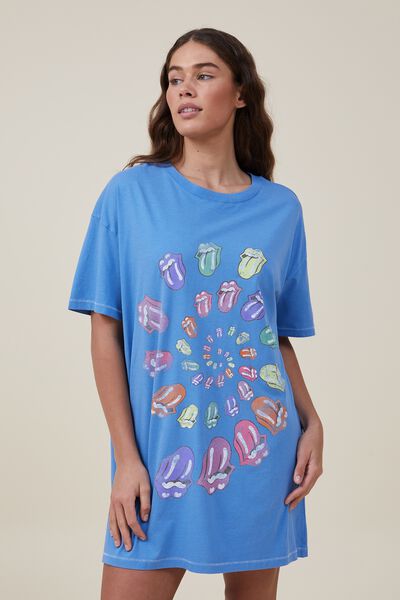 Camiseta - 90S T-Shirt Nightie, LCN BR/ ROLLING STONES TOUNGE