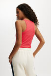 Active Rib Thin Racer Tank, FRENCHIE RED - alternate image 3