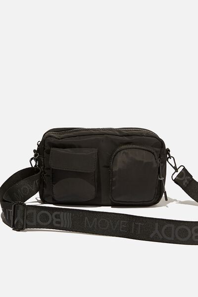 Active Crossbody Bag, BLACK
