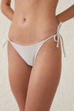 Fixed Tie Side Brazilian Bikini Bottom, MISTY CLOUD METALLIC - alternate image 2