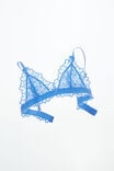 Sasha Embroidered Mesh Triangle Bralette, DREAM CLOUD - alternate image 1