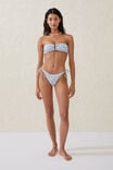 Fixed Tie Side Brazilian Bikini Bottom, FLORAL FRAISE - alternate image 1