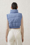 The Mother Puffer Panelled Crop Vest, RIVERSIDE - alternate image 3