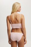 Organic Cotton Ruffle Bikini Brief, ROSE DITSY RED POINTELLE - alternate image 3