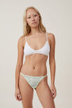 Everyday Lace Tanga Thong Brief, SPEARMINT - alternate image 4