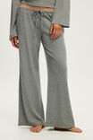 Super Soft Waffle Wide Leg Pant, MID GREY MARLE - example image 2