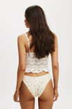 Organic Cotton Rib Cheeky Brief, STRAWBERRY POLKA DOT - alternate image 3