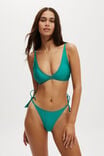 High Apex Bikini Top, DEEP GREEN SHIMMER - alternate image 1
