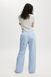 Personalised Boyfriend Boxer Pant, LIGHT BLUE/WHITE STRIPE - alternate image 3