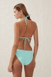 Slider Triangle Bikini Top, BLEACHED AQUA CRINKLE - alternate image 3
