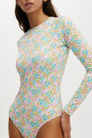 Long Sleeve One Piece Full, GINA FLORAL - alternate image 2