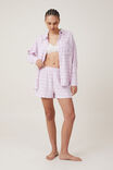 Flannel Boyfriend Long Sleeve Shirt Personalised, PINK CHECK - alternate image 4
