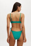 High Apex Bikini Top, DEEP GREEN SHIMMER - alternate image 3