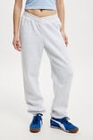 Plush Cross Front Sweatpant, CLOUDY GREY MARLE - alternate image 2