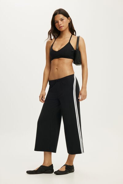 Sculpt Fleece Culotte, BLACK