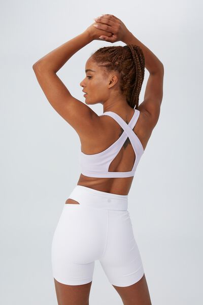 Workout Cut Out Crop, THISTLE RIB