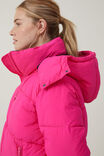 The Recycled Mother Puffer Jacket 3.0, WATERMELON/POLAR FLEECE - alternate image 5