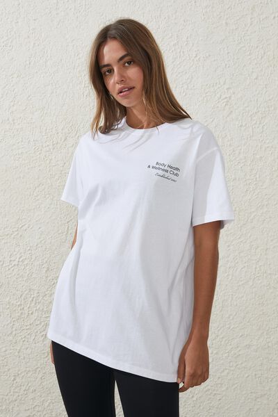 Active Graphic Tshirt, WHITE/BHWC LOGO