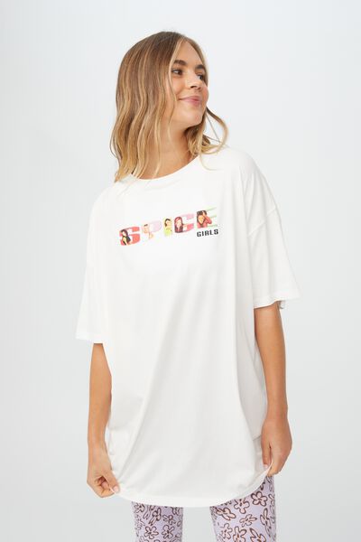 Camiseta - 90S T-Shirt Nightie, LCN BR/SPICE GIRLS TEXT