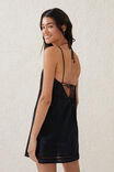 Strappy Beach Mini Dress, BLACK - alternate image 3