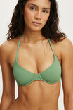 Halter Balconette Bikini Top, FROSTED JADE WAFFLE - example image 2