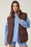 The Recycled Mother Puffer Vest, CEDAR BROWN - alternate image 1