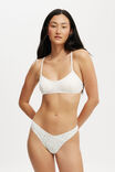 Organic Cotton Pointelle G String Brief, SANNI DITSY MULTI/CREAM - alternate image 4