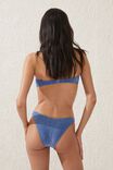 High Side Brazilian Seam Bikini Bottom, BLUE SPLASH METALLIC - alternate image 3