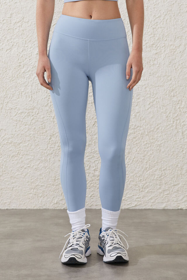 Ultra Luxe Mesh Panel 7/8 Tight- Asia Fit, FOREVER BLUE