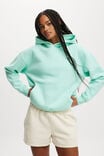 Plush Premium Graphic Hoodie, ICE GREEN/WELLNESS CLUB COCONUT MILK - alternate image 2