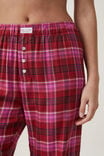 Flannel Boyfriend Boxer Pant, SILVIE CHECK PINK - alternate image 4