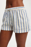 The Essential Beach Short Asia Fit, BLUE/NATURAL STRIPE - alternate image 2