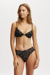 Layla Lace Cheeky Brief, CONTRAST BLACK - alternate image 4