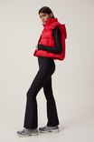 The Recycled Mother Hooded Puffer Vest 2.0, APRES RED - alternate image 4