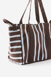 Stripe Carry All Tote, TOFFEE BEAN STRIPE - example image 2