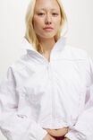 Cropped Contrast Anorak, WHITE - alternate image 2