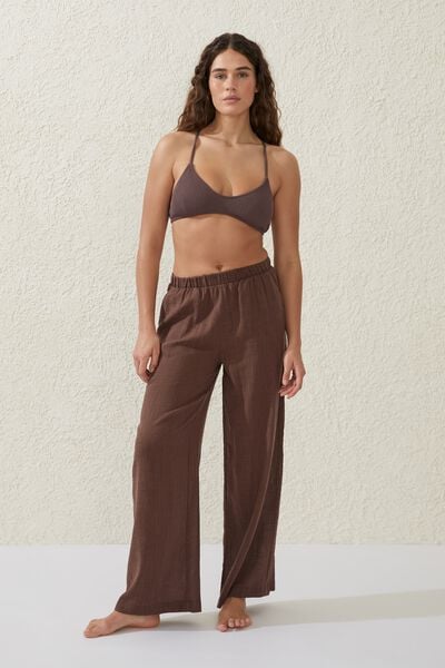 Relaxed Beach Pant, BROWNIE