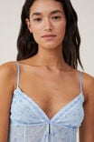 Mesh Cami, FOLLIE FLORAL ICE WATER - alternate image 2