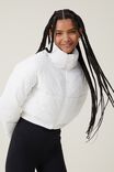 The Recycled Cropped Mother Puffer 2.0, WHITE - alternate image 5