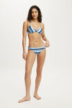Halter Balconette Bikini Top, BOHO STRIPES BLUE SHIMMER - example image 4