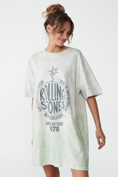 90S T-Shirt Nightie, LCN BR/ROLLING STONES MUSIC EXPLOSION