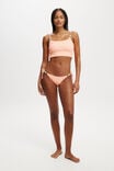 Cropped Tankini Swim Top, PEACH DREAM CRINKLE - alternate image 4