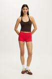 Active Rib Halter Neck Tank, WASHED FRENCH ROAST - example image 4