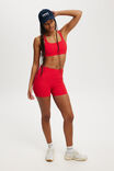 Strappy Sports Crop, RASPBERRY RIB - alternate image 4