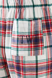 Flannel Boyfriend Boxer Pant Personalised, TONI CHECK/NAVY/GREEN/RED - alternate image 2