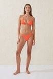 Micro Slider Triangle Bikini Top, VIBRANT ORANGE CRINKLE - alternate image 4